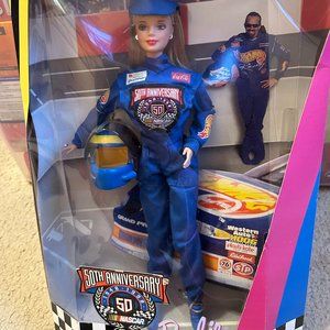 50th Anniversary NASCAR Barbie doll